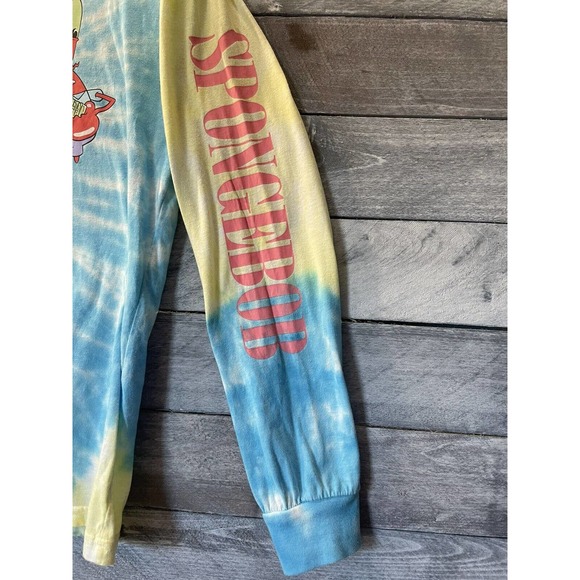 Nickelodeon SpongeBob SquarePants Long Sleeve Tie Dye Size‎ M - Picture 3 of 5